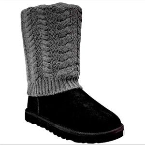 UGG size 8 Women's Black/Gray Tularosa Route Detachable Winter Boots New